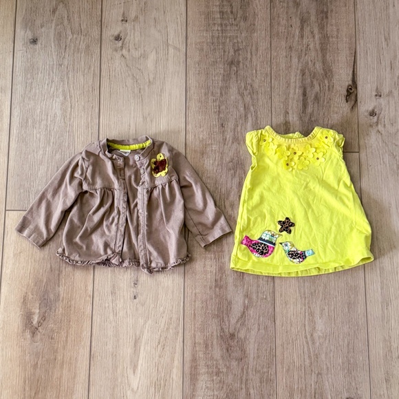 BABY GIRL PRETTY FALL WINTER HOLIDAY CHRISTMAS CLOTHING BUNDLE SIZE 6-12MONTHS - Picture 10 of 12